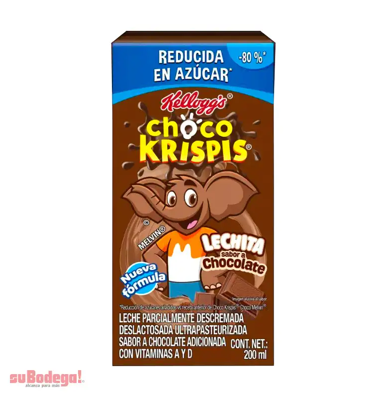 Bebida Kellogg s Choco Krispis Deslactosada 200 Ml.