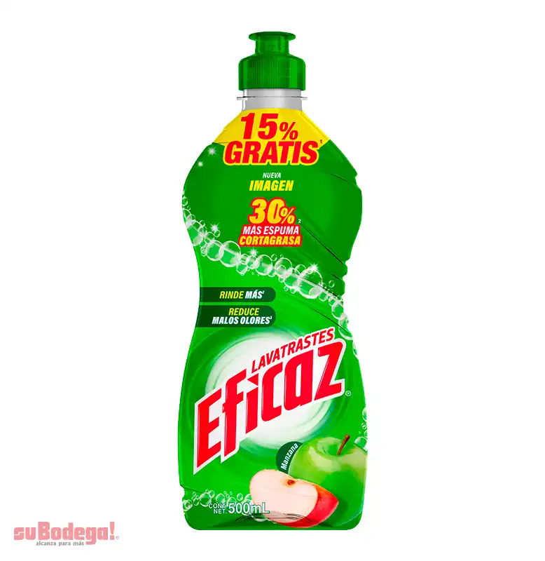 Detergente Eficaz Manzana 500 Ml.oferta