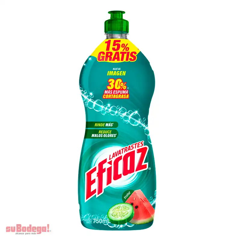 Detergente Eficaz Frescura Frutal 750 ml