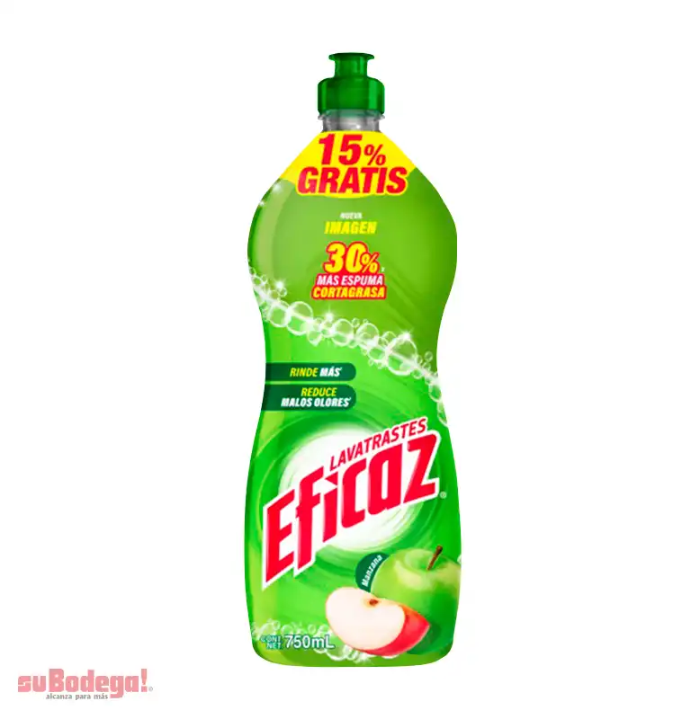 Detergente Eficaz Manzana 750 ml