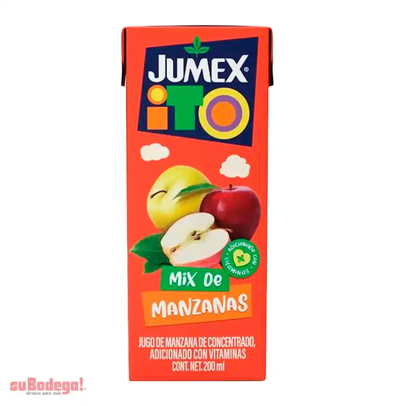 Jugo Jumex ito Mix de Manzanas 200 ML.