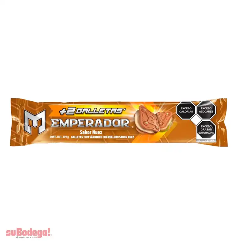 Galletas Gamesa Sándwich Emperador Nuez 109 g