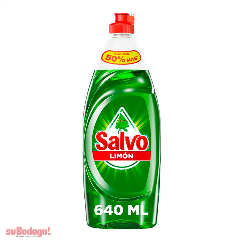 Detergente Salvo Limón Liquido 640ml.