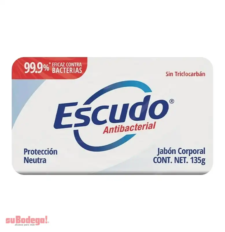 Jabón de Tocador Escudo Blanco 135 Gr.