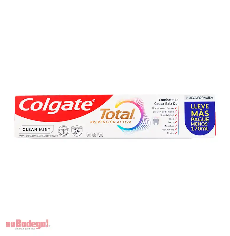 Crema Dental Colgate Total Clean Mint 170 ml.