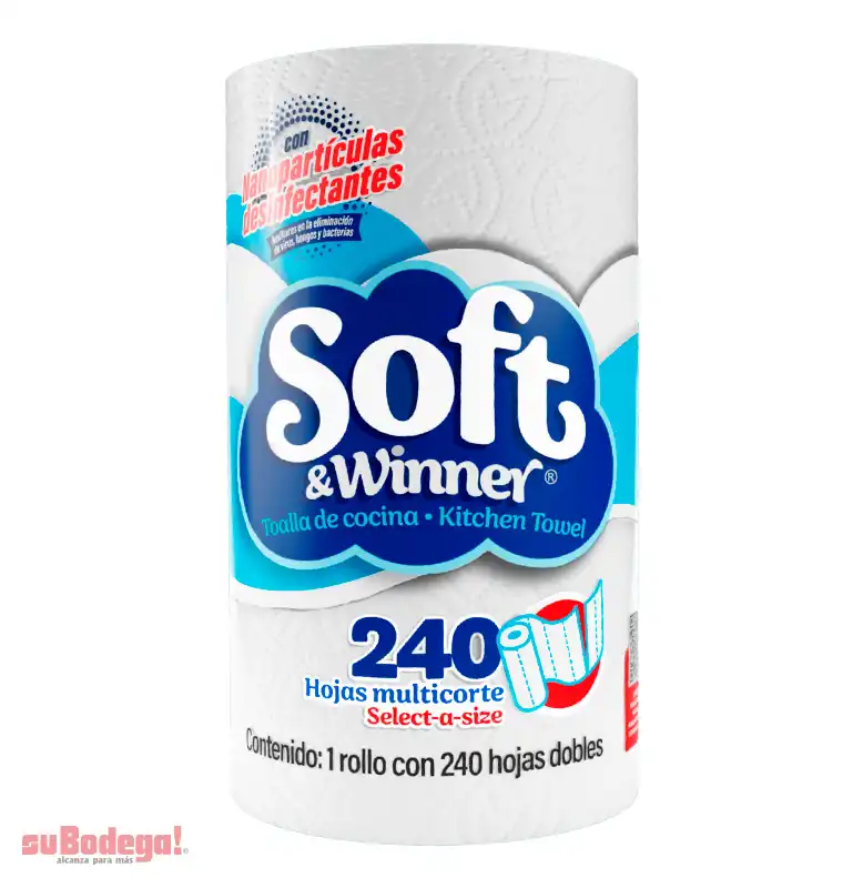 Servitoalla Soft & Winner Multicorte 240 Hd 1 Rollo.