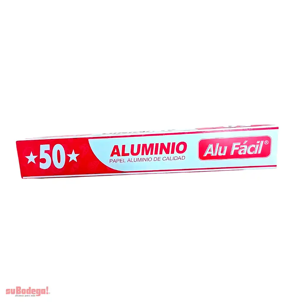 Papel Aluminio Alufacil Modelo 50 pz.
