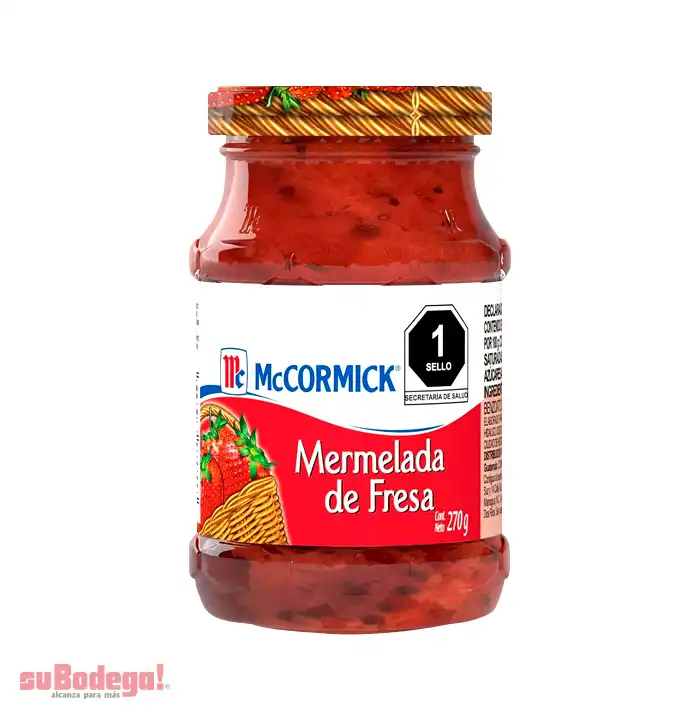 Mermelada Fresa Mc Cormick 270 gr.