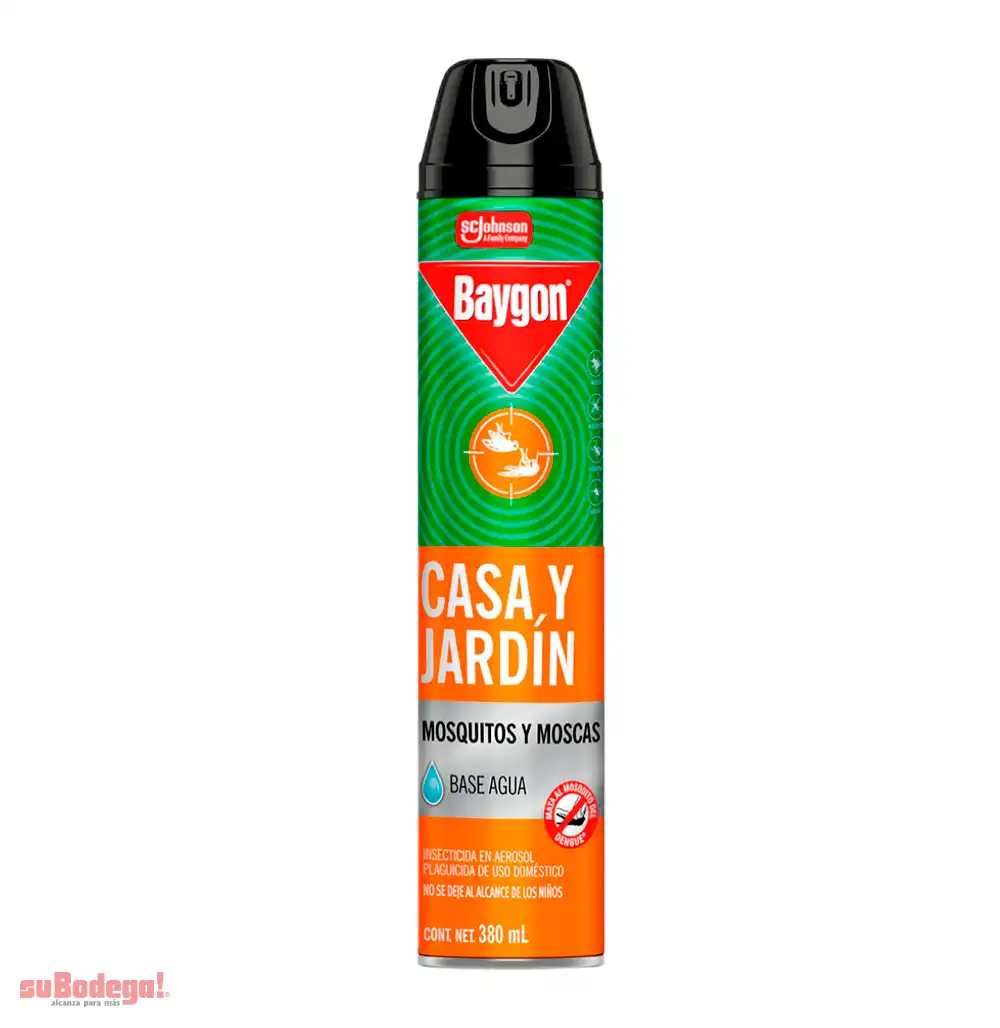 Insecticida Baygón Casa y Jardín Aerosol 380 ML.