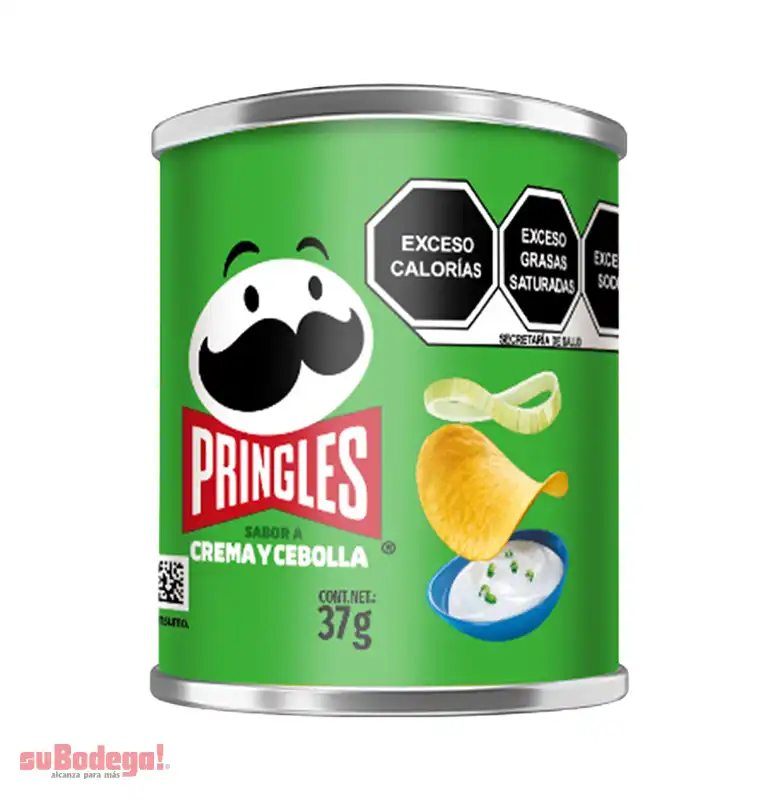 Botana Pringles Papas Crema Cebolla 37 GR.