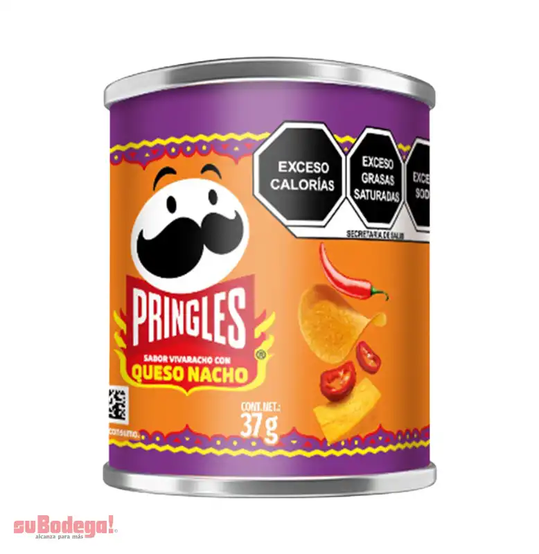 Botana Pringles Papas Queso Nacho 37 GR.