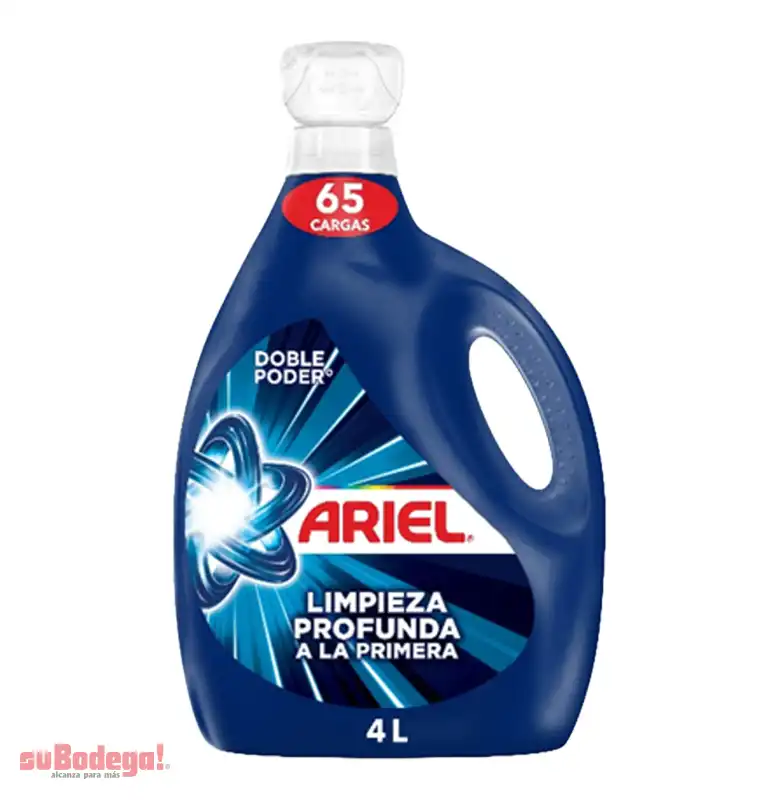 Detergente Ariel Liquido Limpieza Profunda 4 LT.