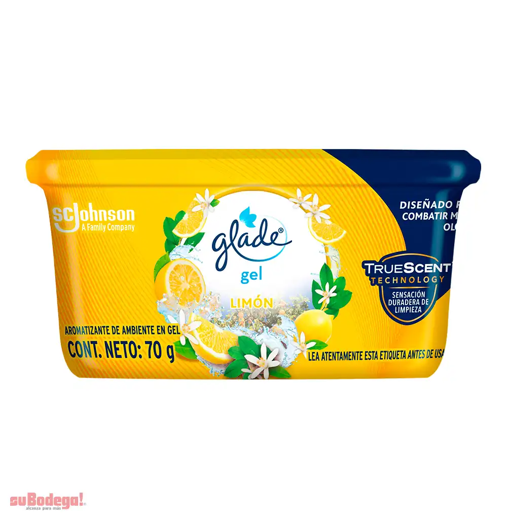 Aromatizante Glade Gel Limón 70 GR.