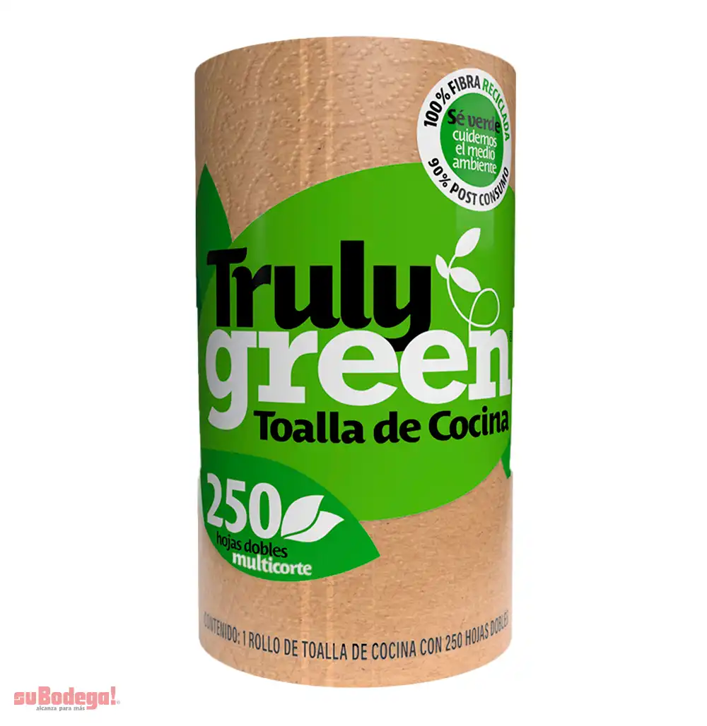 Toalla de Cocina Truly Green 250 HD 1 Rollo.