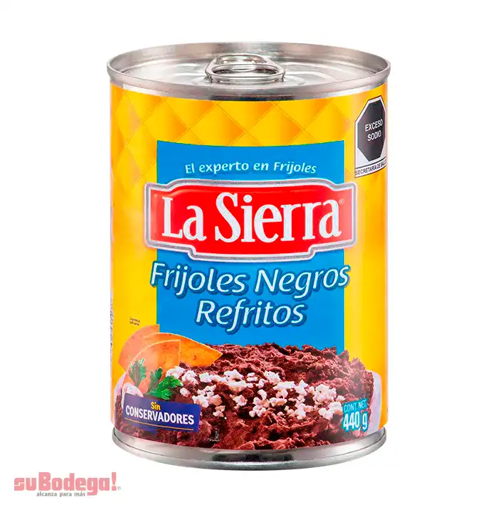 Frijol Negro Refrito La Sierra 440 Gr