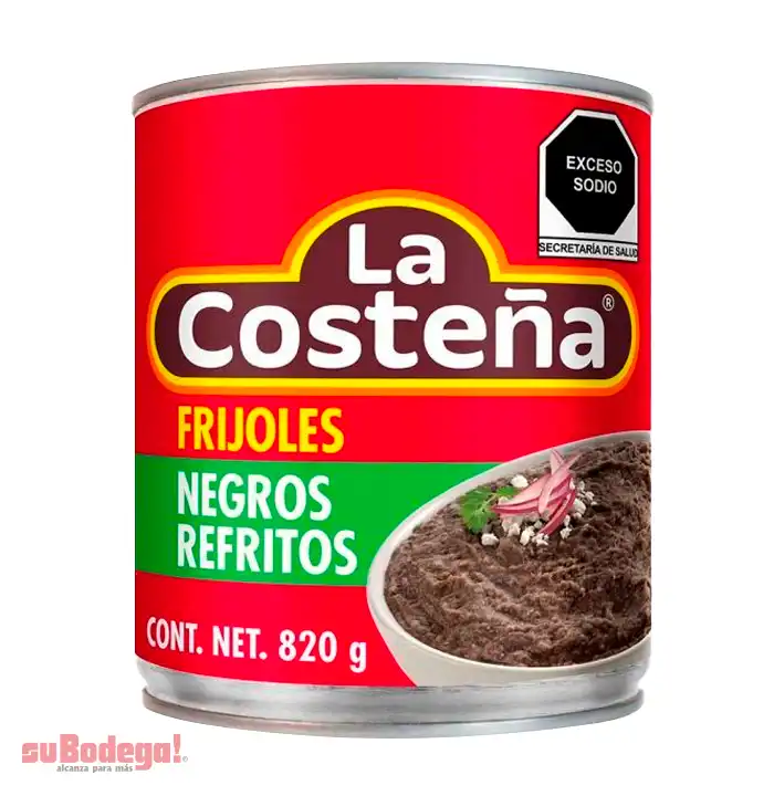 Frijol Negro Refrito La Costeña 820 gr.