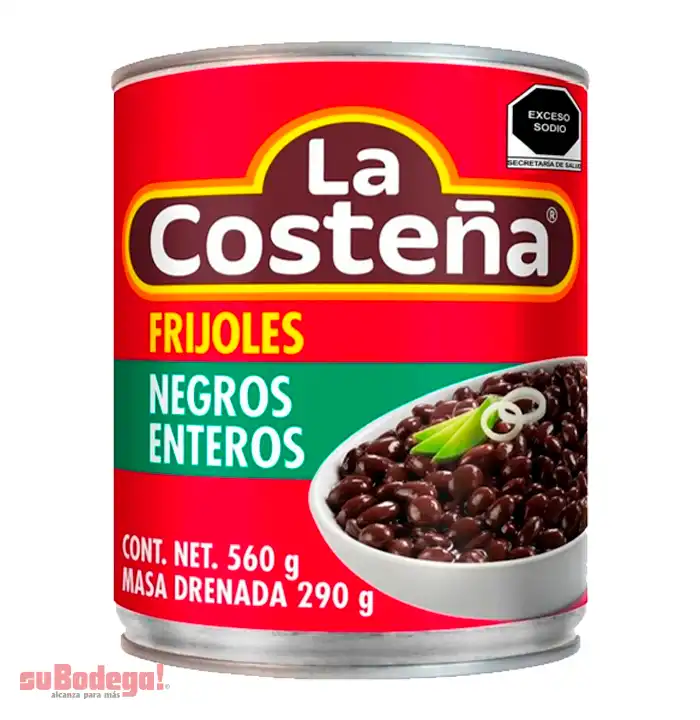 Frijol Negro Entero La Costeña 560 gr.