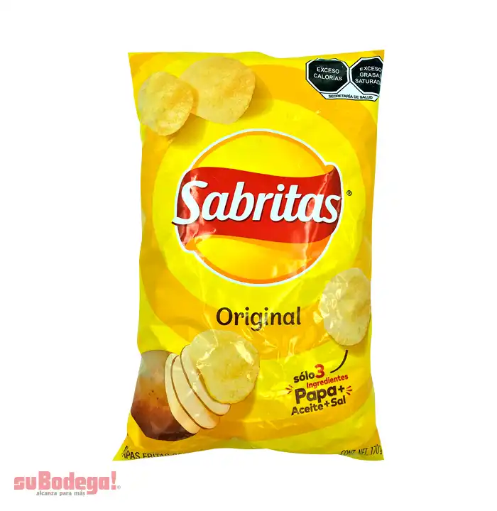 Sabritas Papas con Sal 170 Gr