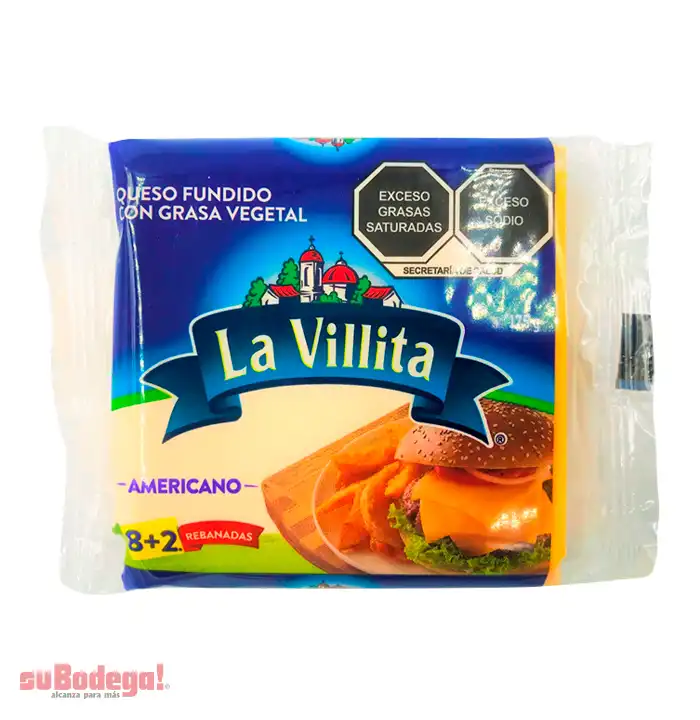 Queso Amarillo Americano La Villita 175 gr.