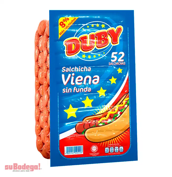 Salchicha Viena Duby 1 kg.