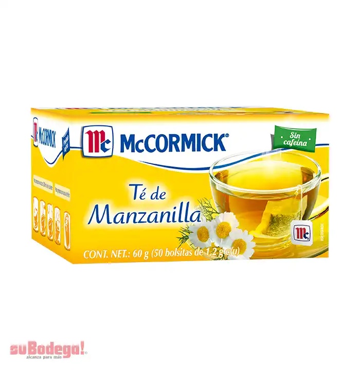 Té Mc Cormick Manzanilla 50 pz.