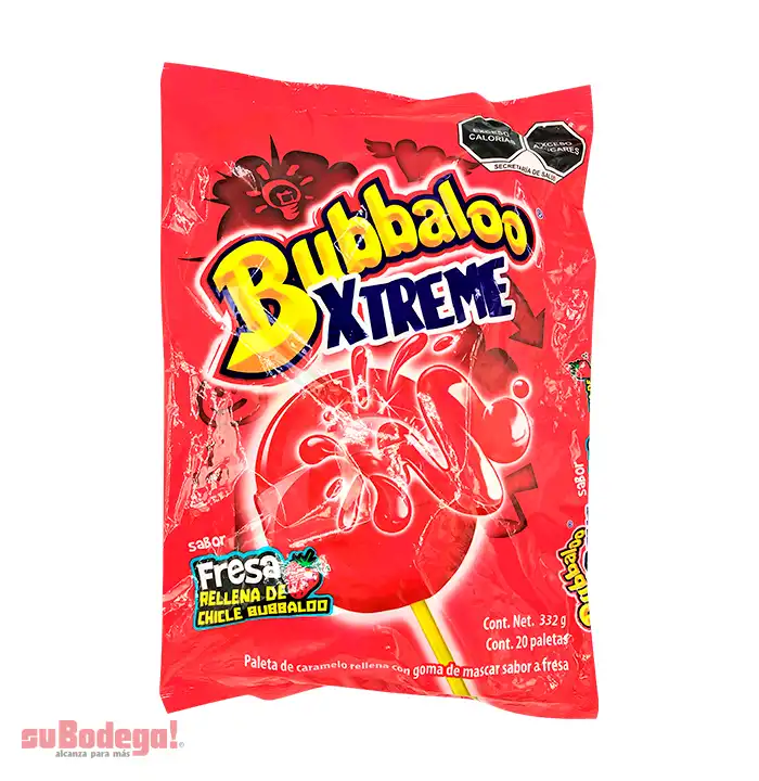 Paleta Bubbaxtreme Fresa 20 pz.