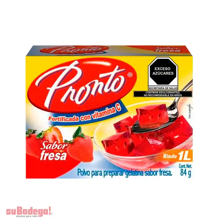 Gelatina Pronto Fresa 84 gr.