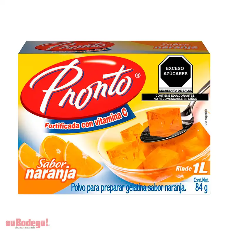 Gelatina Pronto Naranja 84 gr.