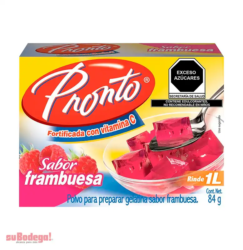 Gelatina Pronto Frambuesa 84 gr.