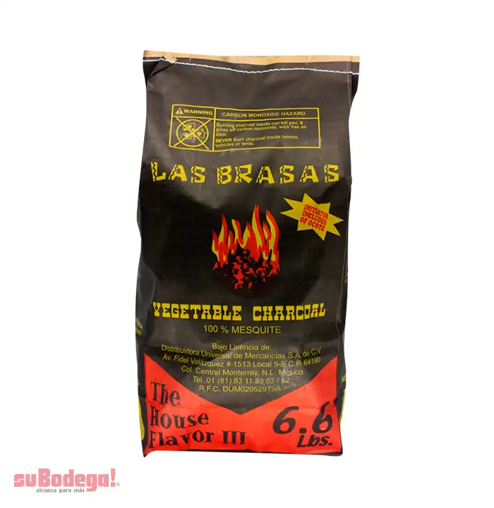 Carbón Las Brasas 3 kg.