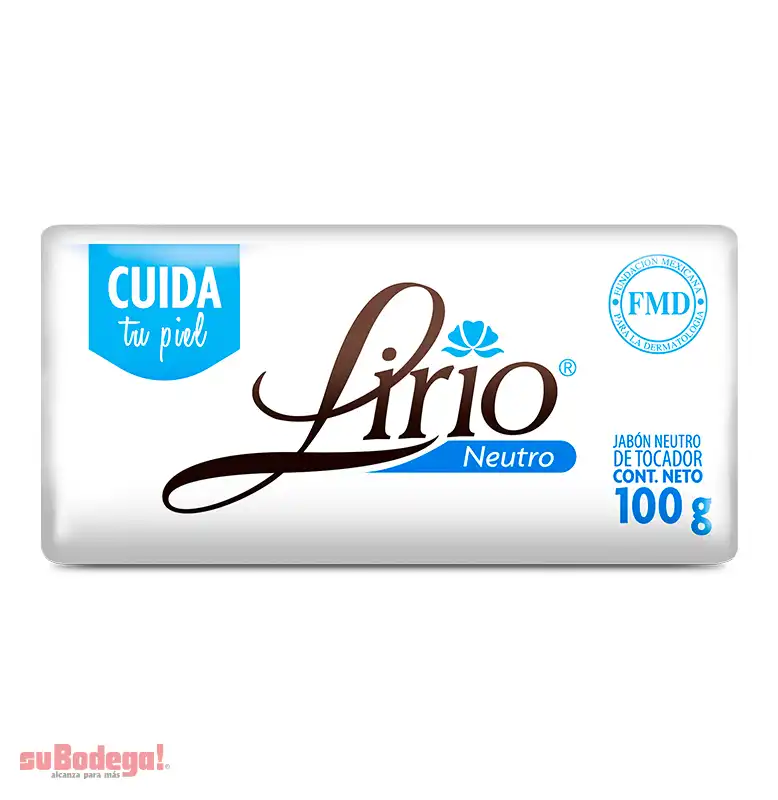 Jabón de Tocador Lirio Neutro 100 gr.