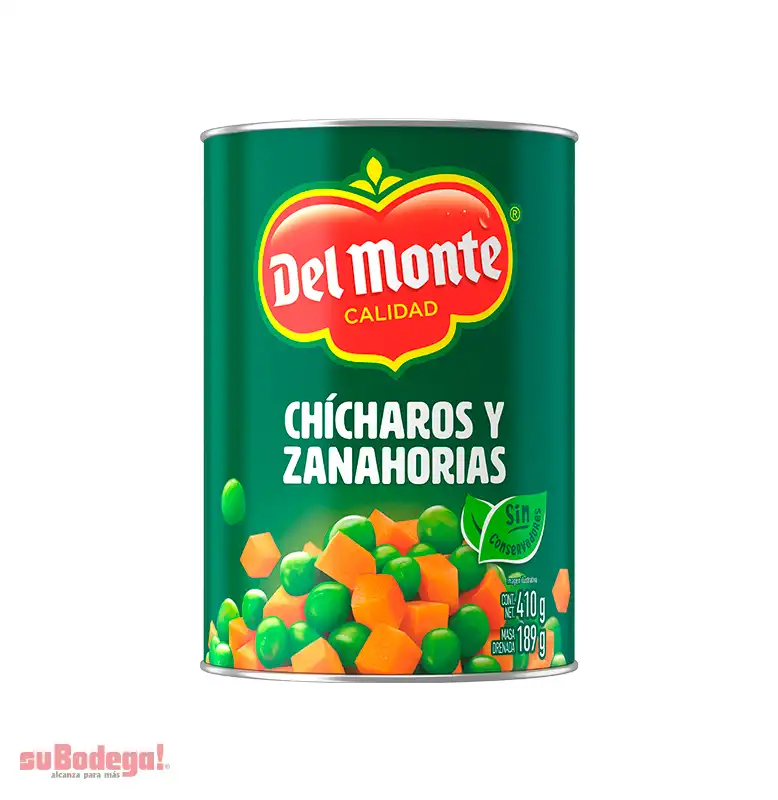 Chícharo con Zanahoria Del Monte 410 gr.