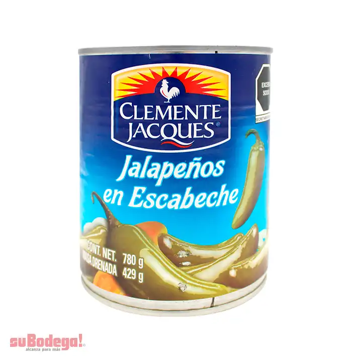 Chiles Jalapeños Enteros Clemente Jacques 780 gr.