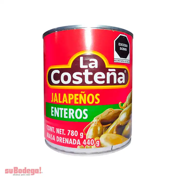 Chiles Jalapeños Enteros La Costeña 780 gr.