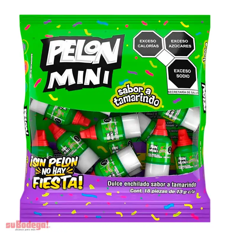 Dulce Pelón Pelo Rico Mini 18 Pz