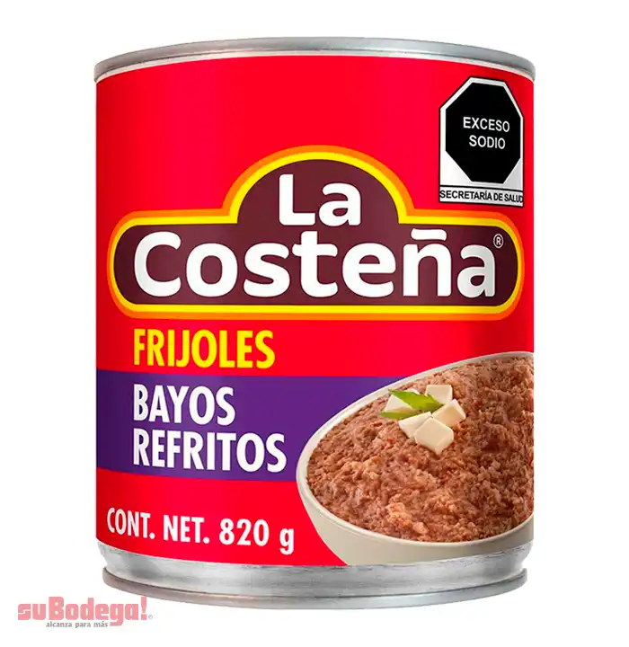 Frijol Bayo Refrito La Costeña 820 Gr