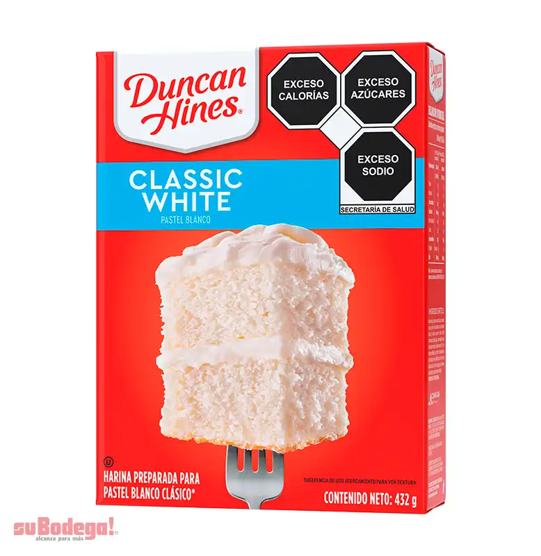 Harina Duncan Hines Vainilla Blanca 432 Gr