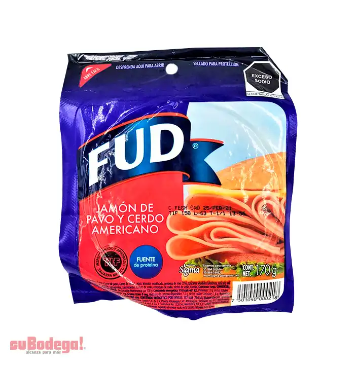 Jamón Americano Fud 170 gr.